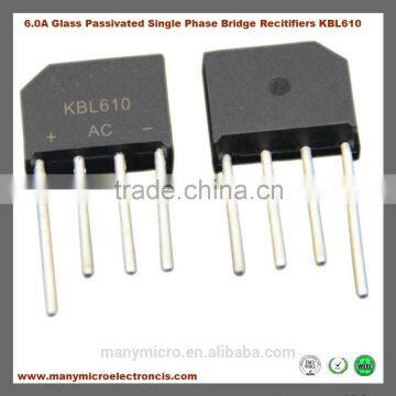 6.0A Glass Passivated Single Phase Bridge Recitifiers KBL610