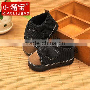 Exclusive Spring Autumn Classy Black Corduroy Casual Baby Boy Shoes Infant Toddler Baby Boy Moccasins Baby Sneakers photo-4