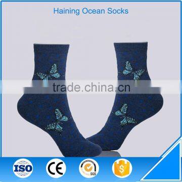 custom navy design compression woman sock