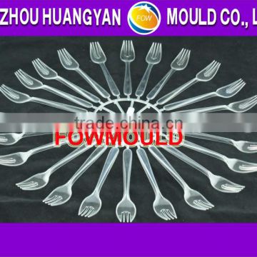 OEM 16 cavity 1 point hot runner plastic fork injection mould/mold