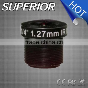 CN SUPERIOR 2015 hot popular fixed 1/4 inch f2.1 m12 1.27mm MegaPixel 180 degree fisheye lens mini camera