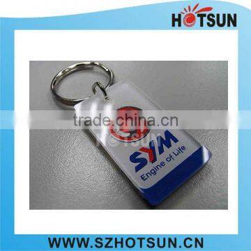 transparent acrylic key holder with custom logo