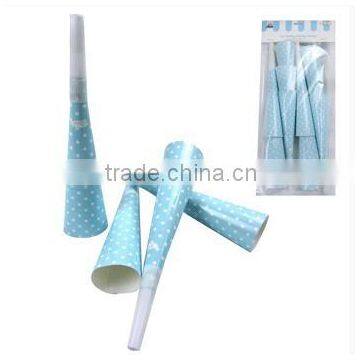 NEW Kids Party Favors Noise Maker Party Accessories Yellow Polka Dot Party Horns photo-5