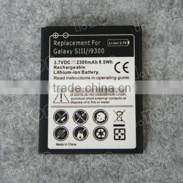 Rechargeable i9300 mobile phone Battery for Samsung Galaxy S3