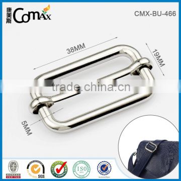 Nickel Metal Bag Strap Adjustable Slide Pin Buckle Belt For Bag Hardware