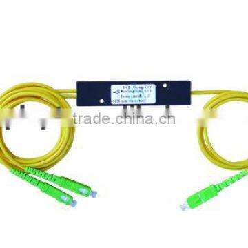 1*2 FTB with SC/APC connector optical fiber coupler