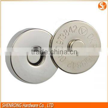 Bag magnetic button strong magnetic snap button brass material magnet button