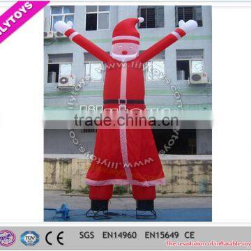 SGS Attractive Promotional Inflatable Happy Christmas Costumes for Decoration