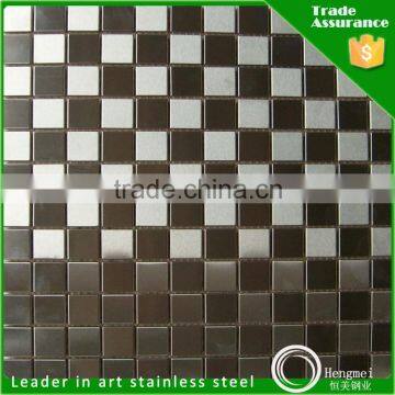 Free samples colored 201 stainless steel mosaic cold rolled steel sheet for table decoration