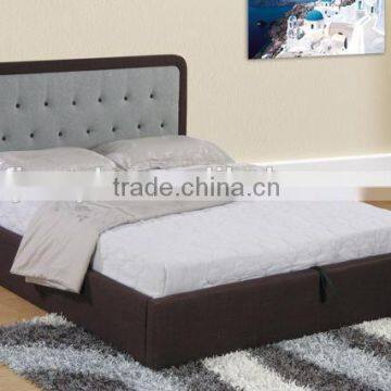 New arrival lift up storage bed High quality fabric bed