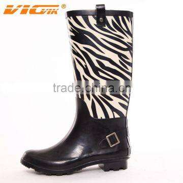 New fashion wellies rain boots ,wellies with high heel ,custom wellies ladies rain shoes