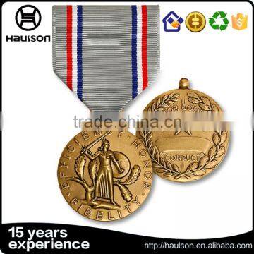 Professional Custom 3d Embossed Die Casting Petal Edge Brass Iron Zinc Alloy Gold Plated Drama Award Medal With Hanging photo-2