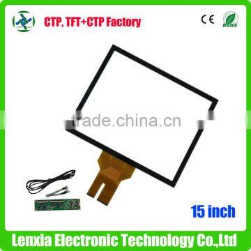 Capacitive 15 inch touch screen display pcap