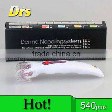 New mini bio electric derma skin roller with 4 lights