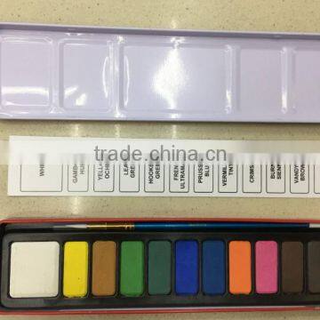 Professional 12colors Artist Water Color Paint Set Wholesale photo-4