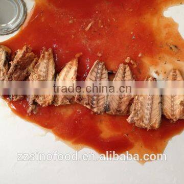 Price of Canned Fish Canned Mackerel in Tomato Sauce