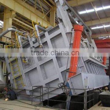 hydraulic drive tilting aluminum rectangle holding furnace