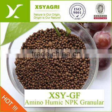 Amino humic npk granular fertilizer,Organic,Slow release.