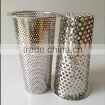 YS Stainless Steel Perforated Filter Mesh Tube/perforated Sylinder Strainer/perforated Pipe Strainer photo-4