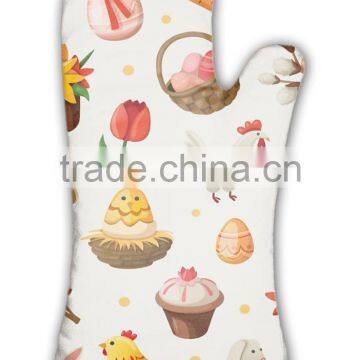 Kitchen Design Protective Cotton White Oven Mitts photo-2