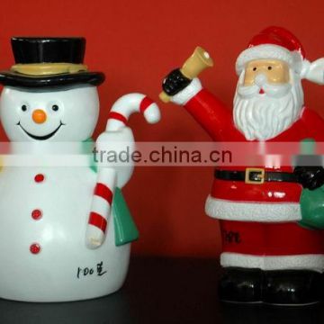 OEM Blow Molding Plastic Toy 3D Cartoon novelty toy,Santa Claus, Christmas Snowman