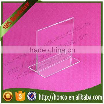 High Quality 6" Acrylic Desktop Menu Holder Stand Broucher Holder,Clear Colour photo-5