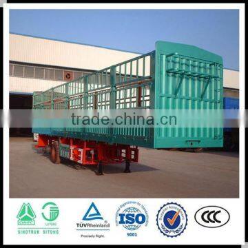 Factory supplier 3 axle van type semi trailer