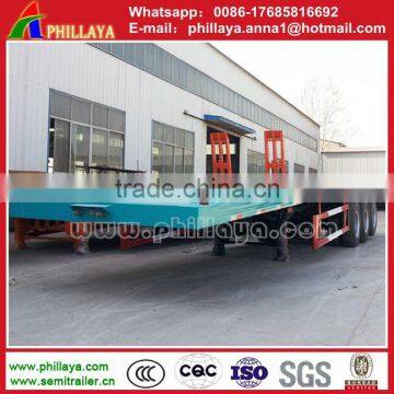 China New 40T 3 Axle Drop Deck Trailer for Container Transport photo-4