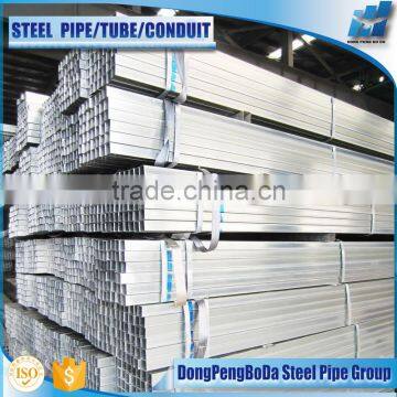 40*60*2.0mm Hot Dip Galvanized Carbon Square GI Pipe for Greenhouse Stents photo-2