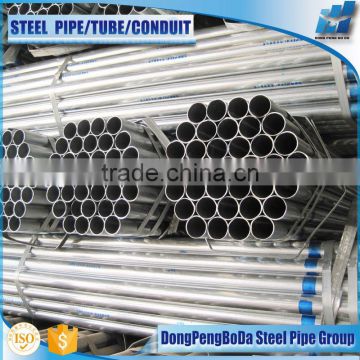 ASTM A53 Pre galvanized welded 47mm 6000mm steel pipe