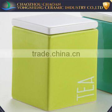 Wholesale 3pcs Ceramic Jar Kitchen Set for Tea Sugar Coffee photo-2