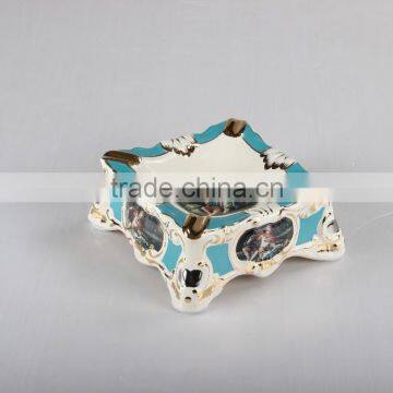 BISINI Luxury Candlestick, Home Decorative Items Ceramic Candleholder, Royal Blue Series Candlestick (BF01-S333-01A) photo-2