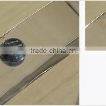 Special Shape Tempered Glass Top Console Table Set With Stainless Steel Base For Home Use photo-5