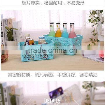 N515 Home Organization Storage Manufactory Hollow Out Plastic Storage Box Big Storage Holder photo-4