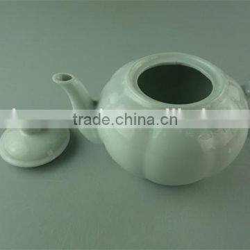 Cheap Ceramic Pumpkin Shape Customized Tea Pot With Lid photo-2