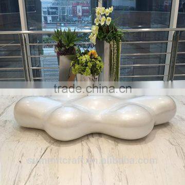 Custom decorative resin fiberglass cloud shaped chair