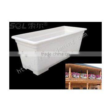 SOL White New Design Plastic Box PP Hydroponics Vertical Pot photo-3