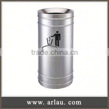 Arlau Outdoor Recycle Waste Bin,Round Garbage Bin,Trash Can Box