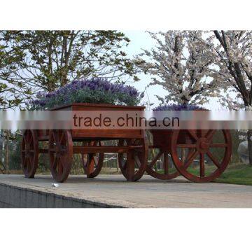 Arlau 3 Piece Wooden Flower Pots Planters photo-3