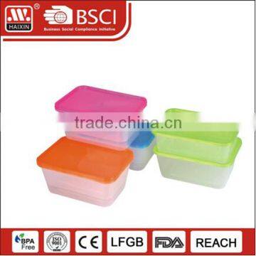 Wholesale Transparent disposable red plastic food container with clear lid for packing use