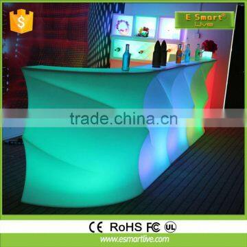 2016 Environmentally friendly color changing LED round Bar Counter