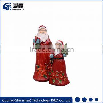 Custom resin Santa Claus figurine christmas decoration