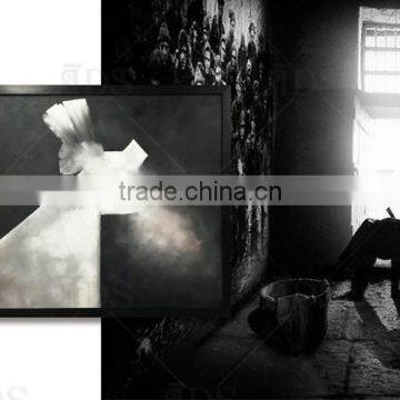 Customized New Design Framed Wall Painting With Gold Leaf photo-3