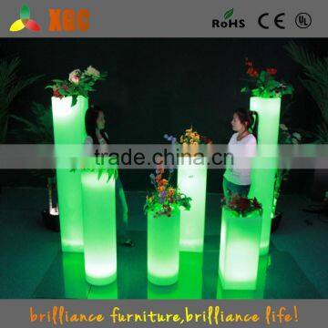 Hot Sale High Tech Garden Led Illuminate Glowing Flower Pot Outdoor Led Pot Lights/Led Plastic Flower Vase With Remote Control photo-3