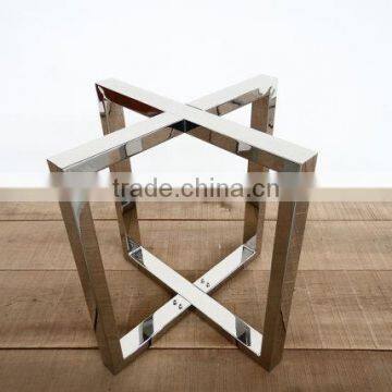 Polishing Stainless Steel Flat-packing Furniture Metal Coffee Table Bases photo-5