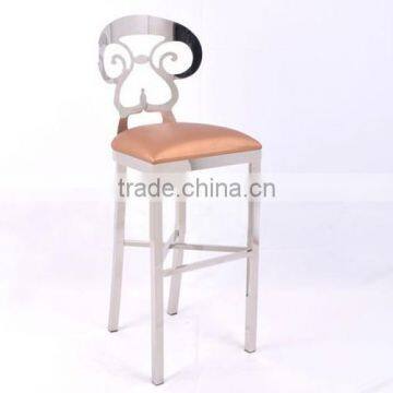 LC05 Stainless Steel Metal Bar Stool High Chair photo-2