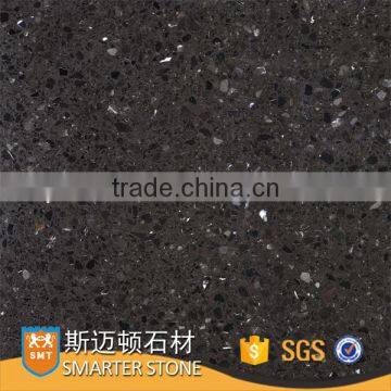 Black emperador artificial stone magic black stone big slab 1.8cm thickness