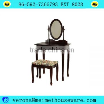 bedroom furniture make-up table with stool mirror