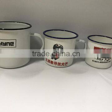 OEM design enamel mug custom printing for souvenir gift