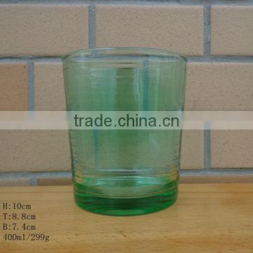 machine pressed diamond glass cup with spray color